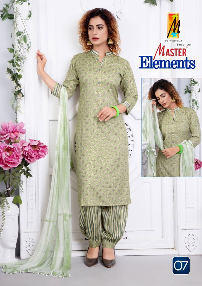 Master Elements Ethnic Wear Printed  Wholesale Readymade Catalog
